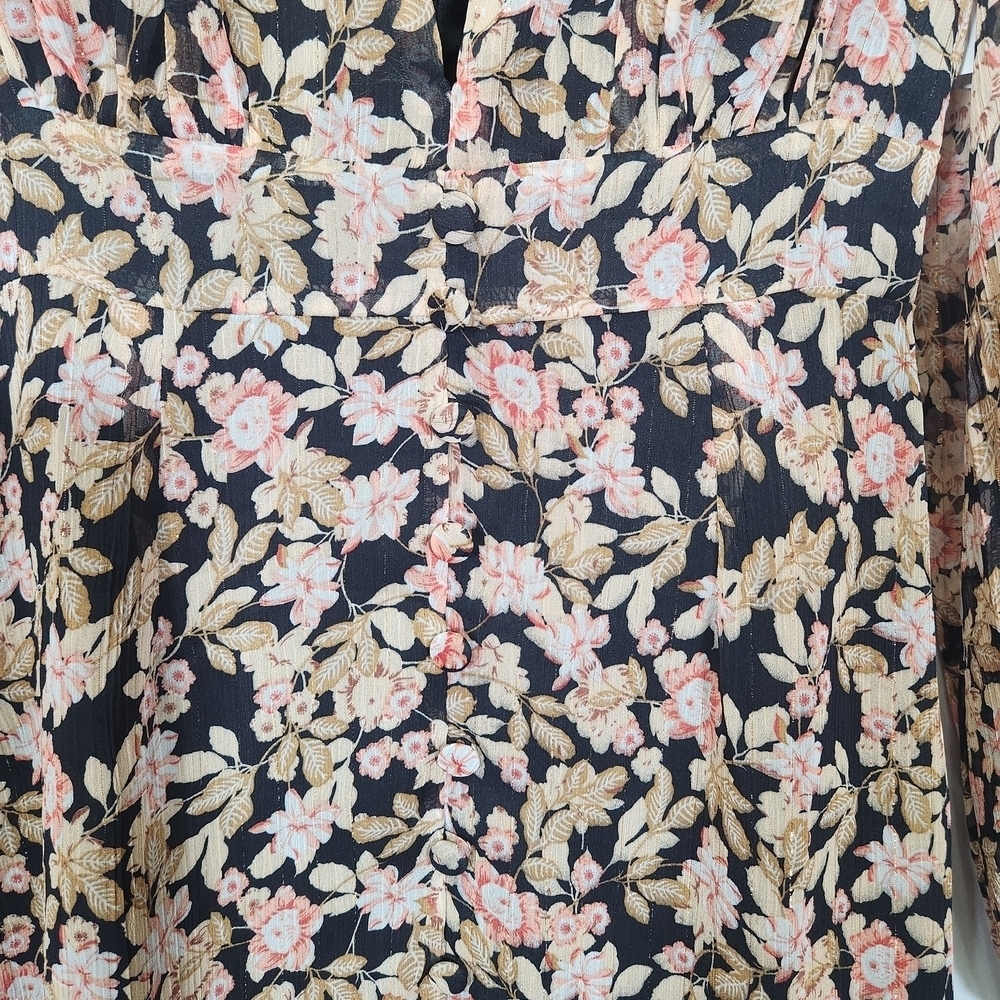 Nasty Gal Black and Pink Floral Mini Dress - Picture 3 of 16